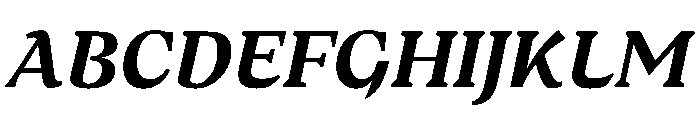 MedleyItalic BoldItalic Instance Font UPPERCASE
