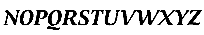 MedleyItalic BoldItalic Instance Font UPPERCASE