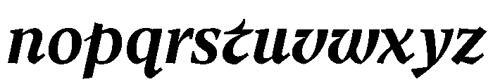 MedleyItalic BoldItalic Instance Font LOWERCASE