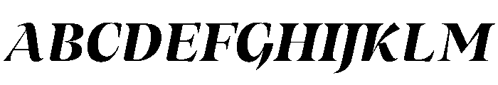 MedleyItalic ExtraBoldItalic Instance 41e86d15 Font UPPERCASE