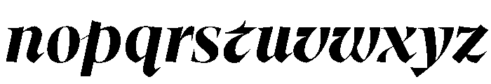 MedleyItalic ExtraBoldItalic Instance 41e86d15 Font LOWERCASE