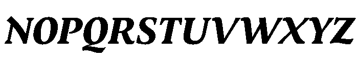 MedleyItalic ExtraBoldItalic Instance Font UPPERCASE