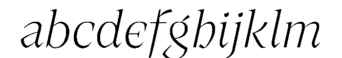MedleyItalic ExtraLightItalic Instance 60a6e12f FONT