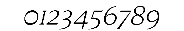 MedleyItalic ExtraLightItalic Instance Font OTHER CHARS