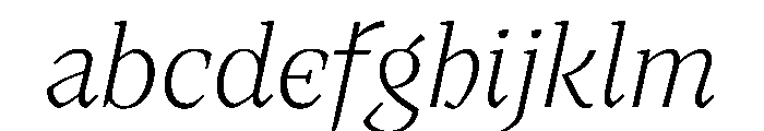 MedleyItalic ExtraLightItalic Instance FONT
