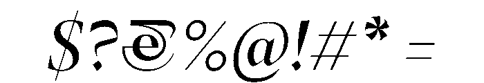 MedleyItalic Italic Instance 5b17da08 Font OTHER CHARS