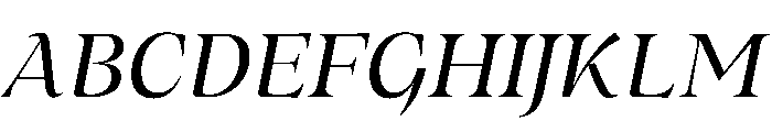 MedleyItalic Italic Instance 5b17da08 Font UPPERCASE