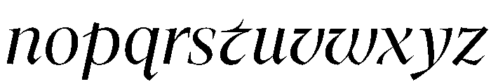 MedleyItalic Italic Instance 5b17da08 Font LOWERCASE