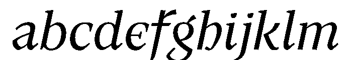 MedleyItalic Italic Instance FONT