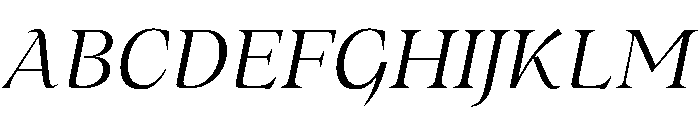 MedleyItalic LightItalic Instance D15b048f Font UPPERCASE