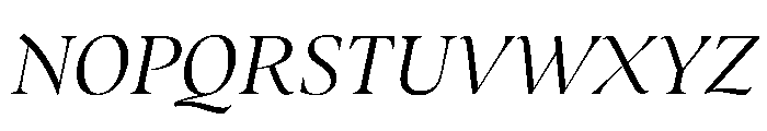 MedleyItalic LightItalic Instance D15b048f Font UPPERCASE