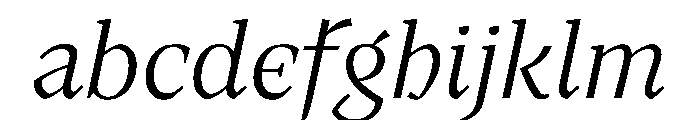 MedleyItalic LightItalic Instance FONT