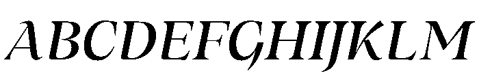 MedleyItalic MediumItalic Instance 70b60a42 Font UPPERCASE