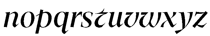 MedleyItalic MediumItalic Instance 70b60a42 Font LOWERCASE