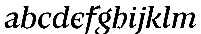 MedleyItalic MediumItalic Instance FONT