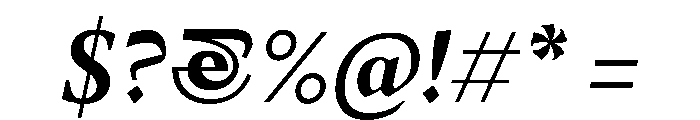 MedleyItalic SemiBoldItalic Instance Font OTHER CHARS