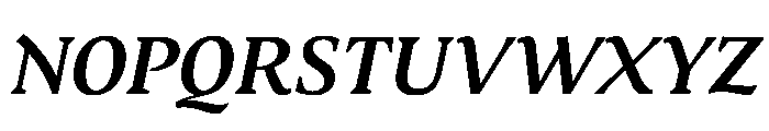MedleyItalic SemiBoldItalic Instance Font UPPERCASE
