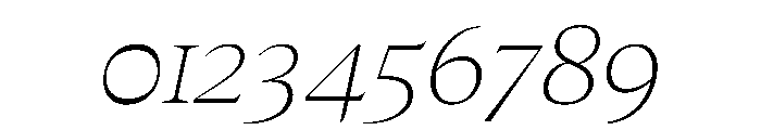 MedleyItalic ThinItalic Instance 43819de4 Font OTHER CHARS