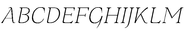 MedleyItalic ThinItalic Instance 43819de4 Font UPPERCASE