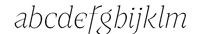 MedleyItalic ThinItalic Instance 43819de4 FONT