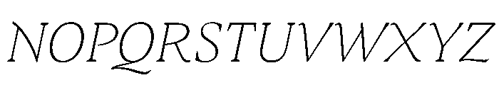 MedleyItalic ThinItalic Instance Font UPPERCASE