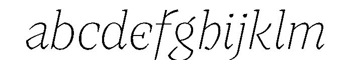 MedleyItalic ThinItalic Instance FONT