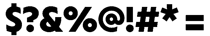 Melun Bold Font OTHER CHARS
