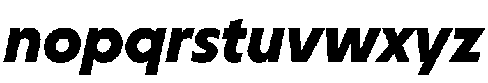 Melun BoldItalic Font LOWERCASE