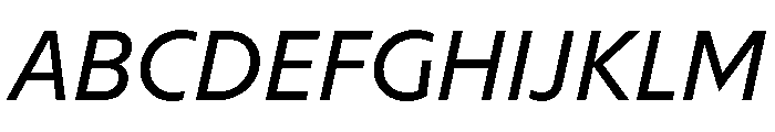 Melun Italic Font UPPERCASE