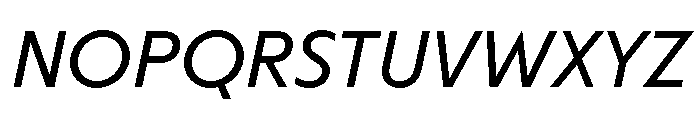 Melun Italic Font UPPERCASE