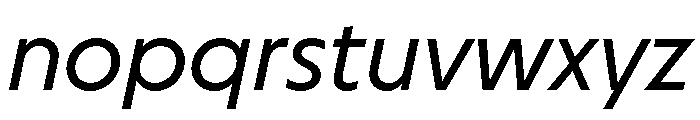 Melun Italic Font LOWERCASE