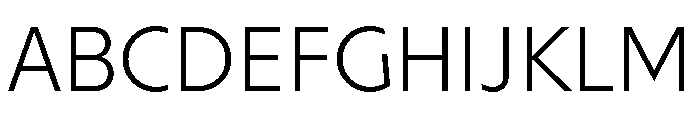 Melun Light Font UPPERCASE