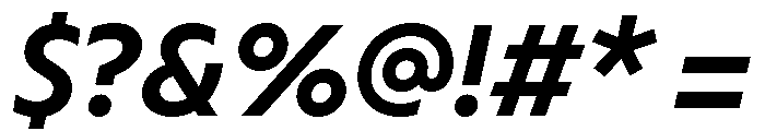 Melun MediumItalic Font OTHER CHARS