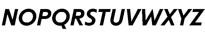 Melun MediumItalic Font UPPERCASE