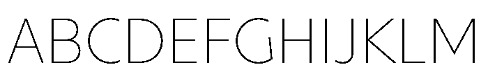 Melun Thin Font UPPERCASE