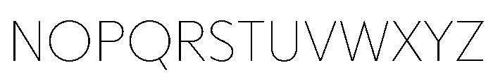 Melun Thin Font UPPERCASE