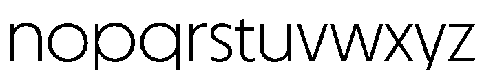 MelunDisplay Light Font LOWERCASE