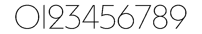 MelunDisplay Thin Font OTHER CHARS