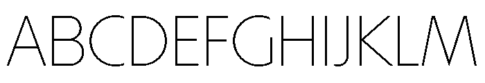 MelunDisplay Thin Font UPPERCASE