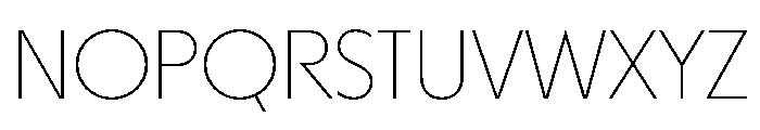 MelunDisplay Thin Font UPPERCASE