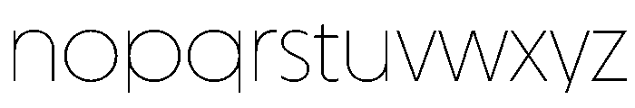 MelunDisplay Thin Font LOWERCASE