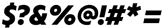 MelunHigh BoldItalic Font OTHER CHARS