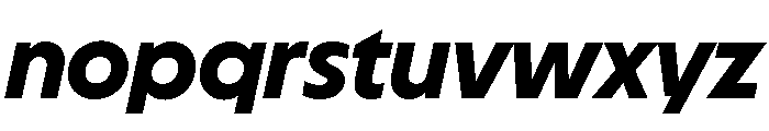MelunHigh BoldItalic Font LOWERCASE