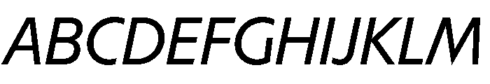 MelunHigh Italic Font UPPERCASE