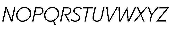 MelunHigh LightItalic Font UPPERCASE