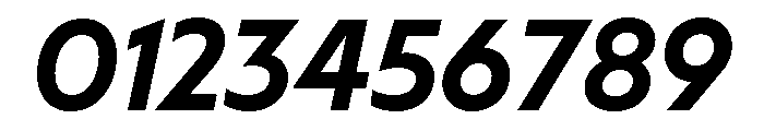 MelunHigh MediumItalic Font OTHER CHARS
