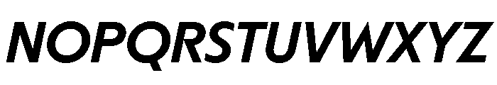 MelunHigh MediumItalic Font UPPERCASE
