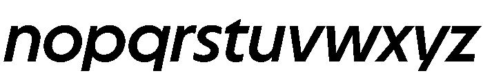 MelunHigh MediumItalic Font LOWERCASE