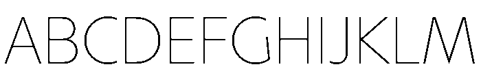 MelunHigh Thin Font UPPERCASE