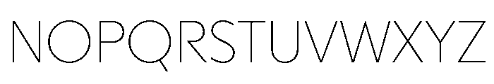 MelunHigh Thin Font UPPERCASE